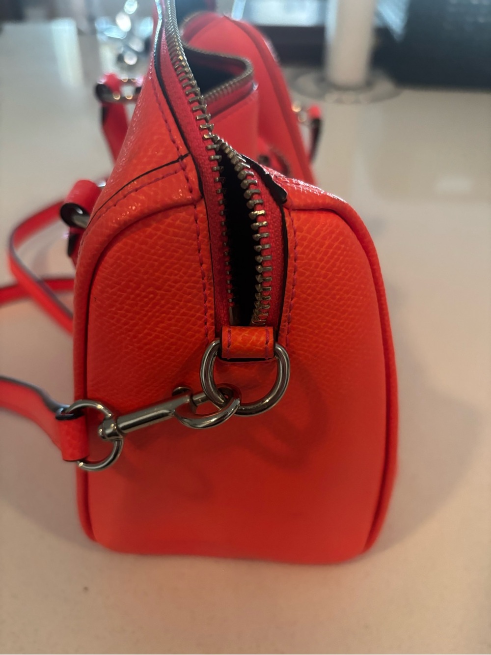 Coach hot pink Women's Leather Satchel Handbag - Picture 5 of 8